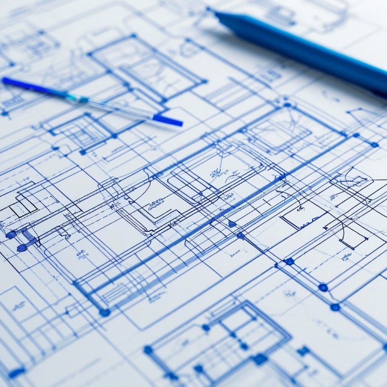 An architectural blueprint